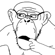 animal arm ear glasses monkey open_mouth series:fusionjaks soyjak stubble template variant:monkeyjak variant:monkeythinker // 852x852 // 44.0KB