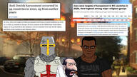 2007 2011 2012 2013 2014 2015 2016 2017 2018 2019 2020 2024 2soyjaks Total_jewish_death angry arabic_text arm article austria brazil brown_eyes brown_skin buff christianity closed_mouth clothes crusade crusader ear glasses great_helm hair happy_merchant helmet hungary irl_background islam knight meta:tagme shahada smile source soyjak subvariant:chudjak_front subvariant:muscular_chud sword tjd tkd total_jew_death total_kike_death total_kike_destruction ukraine variant:chudjak // 1920x1080 // 476.1KB
