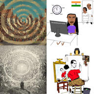 art artificial_intelligence computer drawn_background indian meta:ai_generated nazism painting pajeet palette parents shitskin smirk subvariant:chudjak_front technology total_nigger_death variant:chudjak // 1000x1000 // 315.7KB