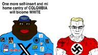 2soyjaks america_first amphibian black_skin blond blue_eyes communists_for_trump eagle frog millions_must_die nas: nas:gigachad nas:pepe nazi_germany nordic_chad pedophile pepe_the_frog self_insert sonnenrad subvariant:branigger subvariant:muscular_chud swastika toss variant:brandon variant:chudjak xitter yellow_sclera // 4096x2304 // 1.5MB