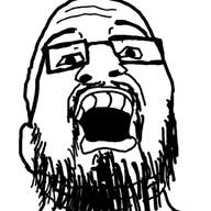 beard ear glasses open_mouth soyjak template variant:thps_soyjak // 600x752 // 113.0KB