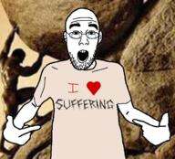 clothes crying glasses i_heart open_mouth sisyphus stubble text tshirt variant:shirtjak // 618x559 // 377.9KB