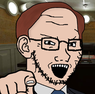breaking_bad brown_hair clothes epic_fail hair hand lawyer looking_at_you meta:op_is_colorblind_kek office open_mouth pointing pointing_at_viewer quote receding_hairline saul_goodman subvariant:soyak_(smug) suit variant:soyak // 1438x1424 // 368.4KB