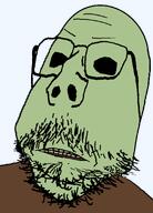 black_eyes brown_shirt green_skin rotten_teeth series:zombiejaks subvariant:scholar variant:gapejak zombie // 992x1382 // 46.9KB