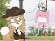 ack animal animated anthro averi clothes ext=gif fox furry hat meta:tagme tree variant:bernd wheat // 544x408 // 706.2KB