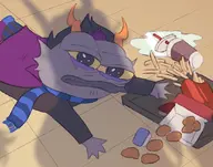 amphibian crying eridan_ampora floor food frog homestuck meta:not_oc nas:pepe pepe_the_frog subnas:apu troll_(homestuck) // 637x500 // 57.2KB