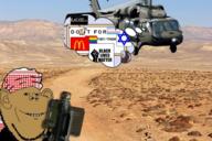 afghanistan amerimutt big_blackhawk black_lives_matter blacked brown_skin clothes desert ear flag hat helicopter irl_background islam lgbt mcdonalds military raised_fist_(symbol) rocket smile soyjak star star_of_david stubble taliban text the_simpsons think_bubble thought_bubble tranny uh-60_blackhawk united_states variant:impish_soyak_ears // 1280x851 // 1.6MB