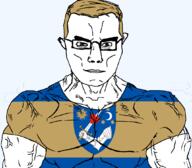 county covasna flag flag:covasna judet judetul_covasna romania soyjak subvariant:muscular_chud variant:chudjak // 1059x929 // 125.2KB