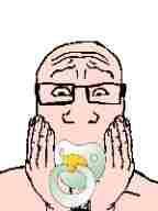 baba baby caca pacifier scared small_eyes variant:markiplier_soyjak // 144x192 // 33.0KB