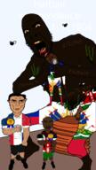 award black_skin bloodshot_eyes bug cannibalism classical_art_parody domi dominican_republic eating fly francisco_goya full_body haiti haitian kenya nigger open_mouth saturn_devouring_his_son subvariant:unbotheredchud tongue total_nigger_death variant:bernd variant:chudjak variant:cobson // 768x1366 // 287.2KB