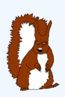 angry animal brown_skin full_body fur glasses multiple_mouths open_mouth stubble subvariant:feralsquirrel trend:squirreljakking variant:feraljak // 1080x1626 // 390.4KB