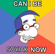 advice_animals blue_hair closed_mouth glasses meme milhouse_van_houten smile soyjak stubble text the_simpsons variant:unknown // 407x405 // 38.8KB