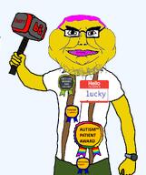 autism award kiwifarms lucky_(user) my_name_is_(sticker) my_name_is_lucky_metropolis_and_im_pushing_30_mess_with_me_and_my_station_and_we'll_do_ya_dirty subvariant:chudjak_front subvariant:chudmutt subvariant:meximutt_front variant:chudjak variant:meximutt // 856x1024 // 98.8KB