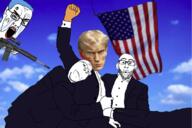 antifa ar15 assassination chud donald_trump subvariant:trump_mugshot thomas_matthew_crooks transgender_flag united_states variant:gapejak variant:nojak variant:trumpjak // 678x452 // 298.9KB