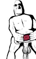 animated anus evil ext=gif flash full_body glasses goatse hand meta:pornographic_content penis ring seizure shadow soyjak stubble subvariant:hornyson testicles variant:cobson // 1195x1920 // 221.5KB
