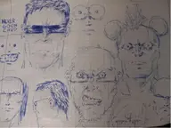 chud doodle drawing ear glasses irl notebook oc pen_drawing shitty stubble sunglasses variant:chudjak variant:unknown // 893x670 // 111.8KB