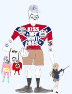 black_separatism button calvin_and_hobbes clothes communism confederate dixiecrat glasses hanging hat institute_for_historical_review israel jews liberty_lobby mises_institute nazism niggers open_mouth piss stubble subvariant:rand tranny variant:chudjak variant:gapejak white_power // 1075x1386 // 578.5KB