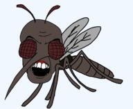 angry animal antenna bug compound_eyes full_body mosquito open_mouth series:animaljaks soyjak teeth variant:feraljak wing // 1300x1070 // 93.8KB