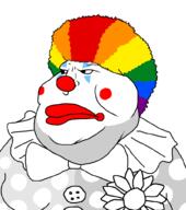 clown clown_nose clown_wig face_paint lips meximutt rainbow_hair red_lips series:muttverse template variant:meximutt // 888x1000 // 31.1KB