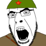 angry communism hammer_and_sickle red_army screaming soldier soviet_union ssh variant:cobson wwii // 721x720 // 51.3KB