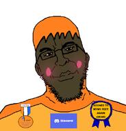 award badge blush dark_skin deflowered_dutch_dyke_(transexual) discord ear glasses hair mymy mymy_schoppenboer shitskin stubble variant:epsteinjak zarty zartycuck // 616x642 // 41.9KB