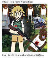 1488 basil_(omori) blue_eyes brown_skin car gun irl_background meta:tagme nigger omori penis police sonnenrad total_nigger_death variant:impish_soyak_ears yellow_hair // 940x1113 // 825.6KB
