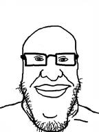 glasses smile soyjak stubble variant:markiplier_soyjak // 766x1024 // 64.5KB