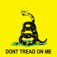 animal bloodshot_eyes crying flag gadsden_flag glasses grass libertarian open_mouth politics snake soyjak stubble text variant:soyak // 896x700 // 259.5KB