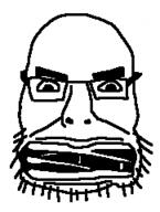 cobemower glasses lawnmower redraw soyjak stubble variant:cobson // 181x239 // 2.9KB