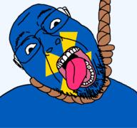 country cross flag flag:poltava_oblast glasses hair hanging oblast open_mouth poltava_oblast rope soyjak stubble suicide teeth tongue transparent transparent_background ukraine variant:bernd yellow_teeth // 768x719 // 36.0KB