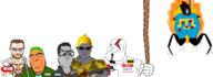Astrofene_(namefag) CrimeanChud_(namefag) OrientalTrollface_(user) ToonSoy_(NameFag) Warrior-Z(user) ack antiswarthy_(namefag) bible cartoon euromutt flamethrower gun hanging holding_rope kratos lanny-toe_basqueemps_albano lemon lemon_(user) muscular_male namefags pipe rope subvariant:euroaryan subvariant:euromutt subvariant:mexiaryan subvariant:muscular_chud team_fortress_2 unbothered variant:bernd variant:chudjak variant:cobson variant:markiplier_soyjak variant:meximutt // 2477x908 // 861.0KB