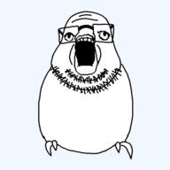 bird hybrid open_mouth series:fusionjaks splice stubble variant:a24_slowburn_soyjak variant:budgiejak // 640x640 // 11.5KB