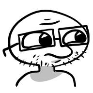 closed_mouth glasses soyjak stonetoss stubble variant:tossjak // 828x828 // 120.1KB