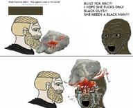 2soyjaks bbc blood crying glasses murder nordic_chad open_mouth pantone stubble text variant:soyak yellow_sclera yellow_teeth // 750x615 // 249.1KB