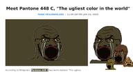 4soyjaks angry black_skin bloodshot_eyes brown_skin crying distorted glasses open_mouth pantone pantone_448_c poop stretched_mouth stubble text thick_eyebrows variant:soyak yellow_sclera // 720x393 // 100.1KB