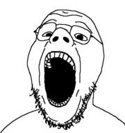 glasses meta:tagme open_mouth soyjak stubble template variant:isaac // 533x567 // 26.6KB