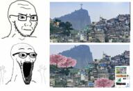 arm brazil christ_the_redeemer concerned frown glasses hand hands_up japan open_mouth rio_de_janerio sakura_tree soyjak stubble subvariant:soyak_(irritated) subvariant:wewjak text thing_japanese variant:soyak vending_machine // 1306x898 // 1.7MB