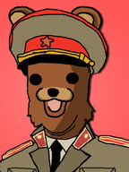 animal bear brown_skin closed_mouth clothes coat collar_tabs collared_coat collared_shirt communism ear epaulettes hammer_and_sickle hat hat_ornament jacket kuz military military_hat military_jacket military_uniform necktie neutral open_mouth peaked_cap pedobear pedophile pedophilia pink_background shadow soviet_army_uniform soviet_union soyjak star_(symbol) star_hat_ornament uniform variant:carterjak variant:kuzjak // 810x1080 // 128.1KB