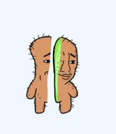 closed_mouth food fruit full_body kiwi redraw series:fruiterz! smile variant:chudjak // 736x853 // 72.9KB