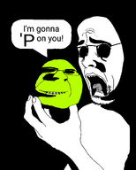 'p edited food high_res holding_object mouth_open ominous pea peajak shocked soyjak speech_bubble subvariant:doctos subvariant:hornyson tongue variant:cobson variant:darkiplier variant:soyak variant:talkingballsoyjak vegetable // 1080x1350 // 81.9KB