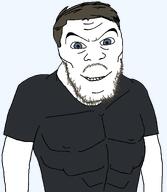 H3K_(namefag) blue_eyes brown_hair buff clothes happy self_insert smile subvariant:feralaryan variant:feraljak white_skin // 1325x1525 // 58.7KB