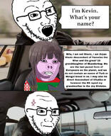 belarus brown_hair countrywar flag flag:belarus mila oink pig soyjak variant:kuzjak variant:soyak // 828x1020 // 207.1KB