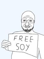 arm beard biting_lip body glasses hand holding_object looking_at_you paper smirk soyjak stubble template text transparent_background variant:hentscheljak // 700x933 // 39.1KB