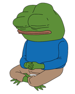 amphibian animal blue_shirt closed_eyes closed_mouth clothes foot frog full_body green_skin hand lips meditating nas nas:pepe pepe pepe_the_frog subnas:apu transparent_background // 1222x1526 // 483.2KB