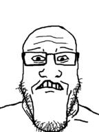 disgusted glasses soyjak stubble variant:markiplier_soyjak // 600x800 // 29.9KB