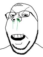 angry glasses mucus open_mouth soyjak stubble subvariant:wholesome_soyjak variant:gapejak // 600x800 // 30.5KB