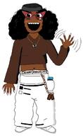 afro black_lives_matter black_skin dogtag glasses necklace nintendo nintendo_switch no_nose raised_fist_(symbol) soylent_(creamy_chocolate) subvariant:soyniqua variant:soytan video_game // 1352x2196 // 75.8KB