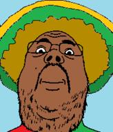 brown_skin closed_mouth clothes glasses hat mexico mustache smile sombrero soyjak stubble variant:rangujak // 207x242 // 7.7KB