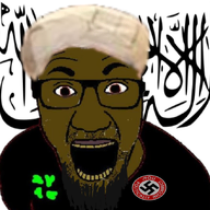 4chan afghani afghanistan beard black_skin glasses islam jihad nazism open_mouth pol_(4chan) politics soyjak swastika taliban turban variant:el_perro_rabioso // 705x657 // 394.5KB