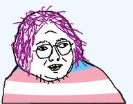fat flag:transgender_pride_flag glasses long_hair tranny variant:unknown yellow_teeth // 468x366 // 18.6KB